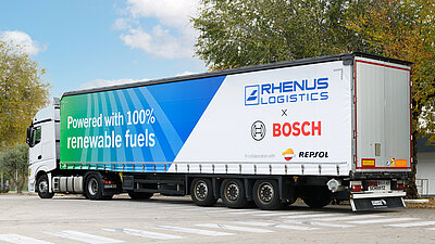 Rhenus und Bosch testen erneuerbare Kraftstoffe von Repsol