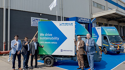Rhenus India advances sustainable logistics capabilities with electric vehicle (EV) trucks and partnership with Brenntag