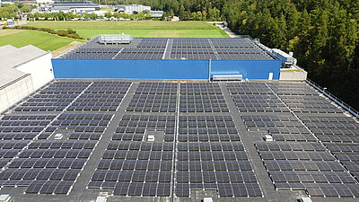 Over 2,500 photovoltaic modules for Rhenus Switzerland in Schaffhausen