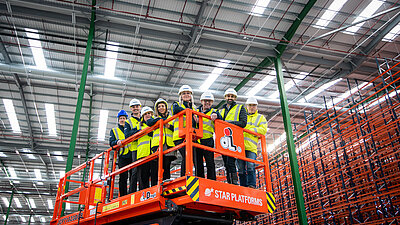 Rhenus celebrates roofing ceremony and second warehouse at sustainable new development in Nuneaton 